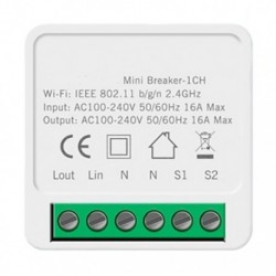 Controlador Switch con WIFI App, 100-240V, 16A, 1800-3450W