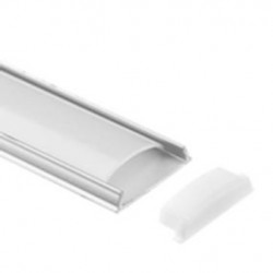 Perfil aluminio moldeable y difusor 17,5x5,7mm