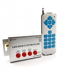 Controlador RGB remoto y manual, 12V, 2W