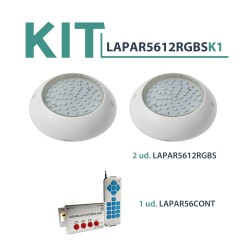 Kit 2 ud  LAPAR5612RGBS + 1 ud  LAPAR56CONT